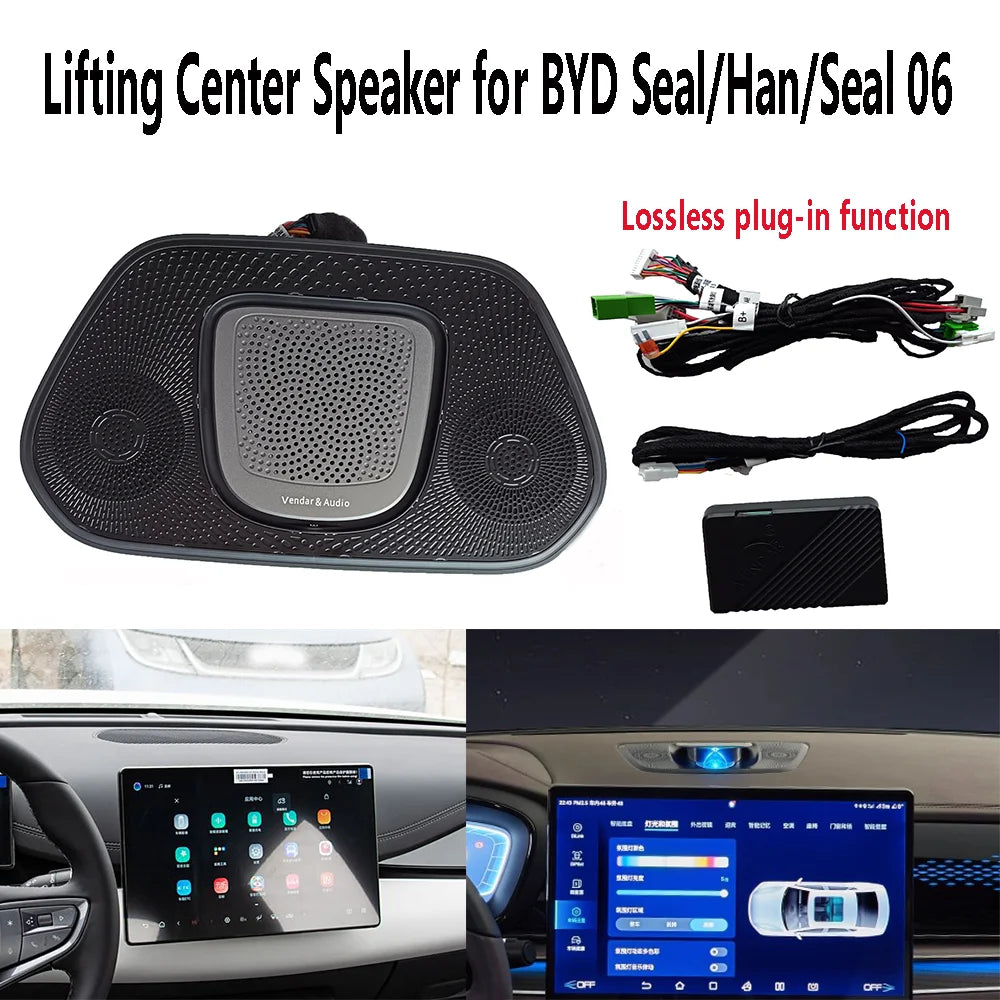 Auto Center Lifting Tweeter Speaker Setfor BYD Seal 06 Dm-I EV Han EV Dmi Seal U Dmi Audio Upgrade Ambient LED Lighting
