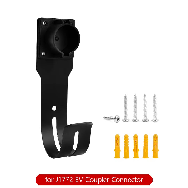 EV Charging Cord Hanger for Tesla Model 3 Y X S Charger Holder Wall Mount Nozzle Holster Dock Mobile Charger Cable Organizer