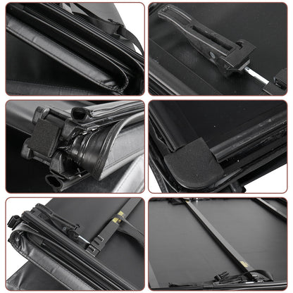 5.5FT 3-Fold Truck Bed Tonneau Cover for 2009-2014 Ford F150 F-150 Waterproof