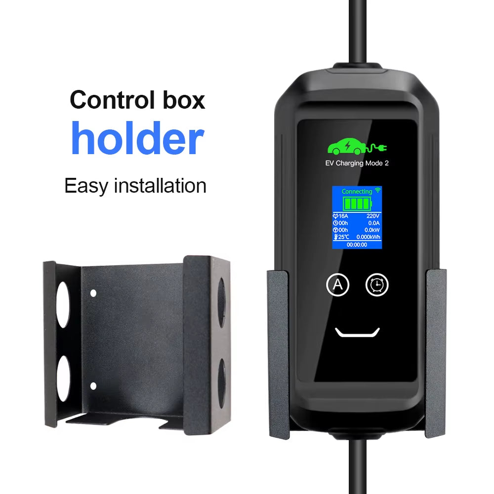 GOODCELL EV Charger Holder Wall Mounted, Durable EV Charging Cable Storage Hook for Electric Vehicles (Home/Garage Use)
