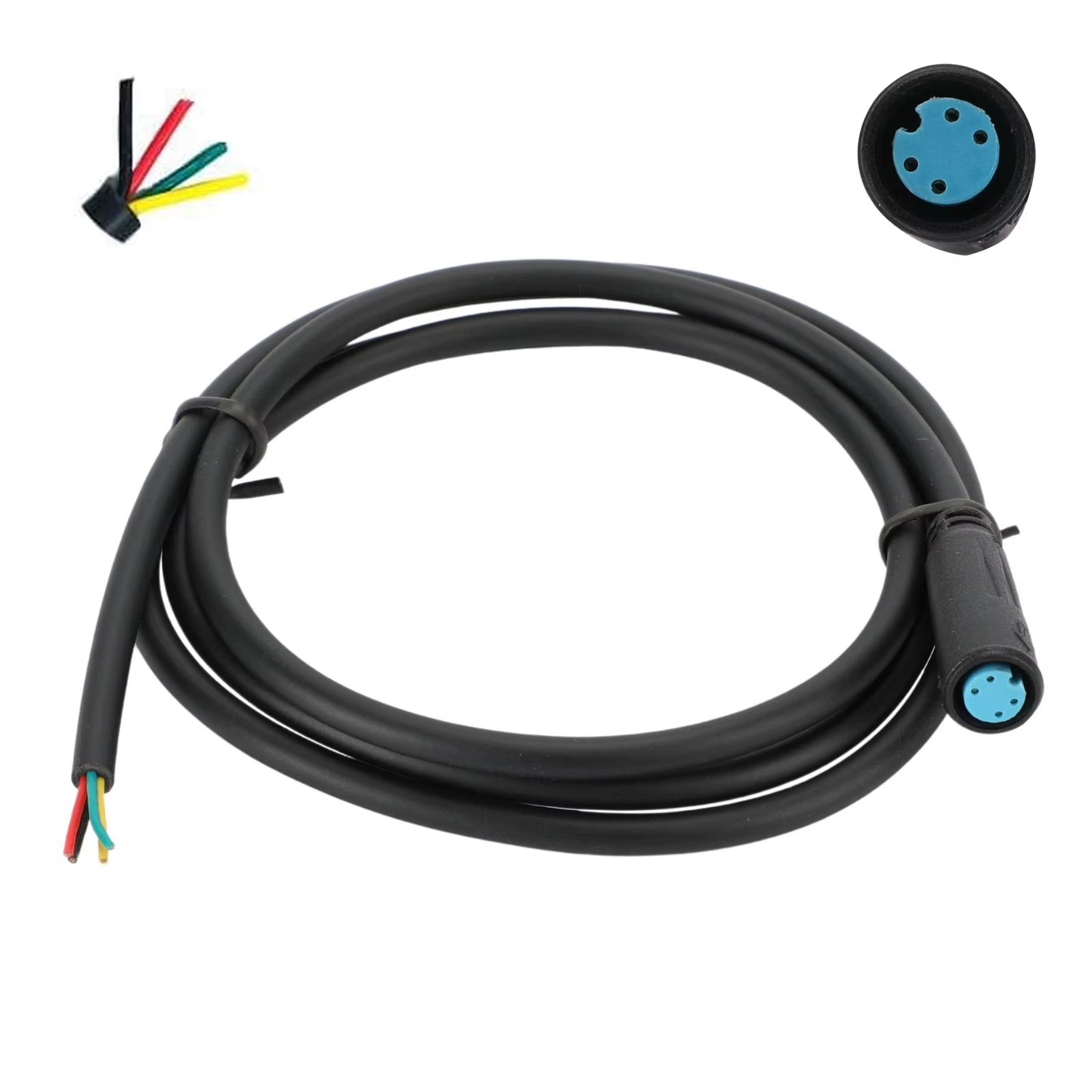 Ebike Cables - 2/3/4/5/8/9 Pins Electric Bike Extension Cables for Motor, Brakes, Gear Sensor, Display, Controller, and Throttle
