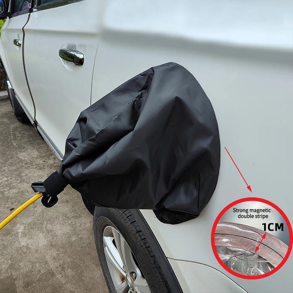 Electric Car Charging Plug Port Rainproof Cover Magnetic 360° All-Round Waterproof Dustproof Electric Vehicle Charging Protector