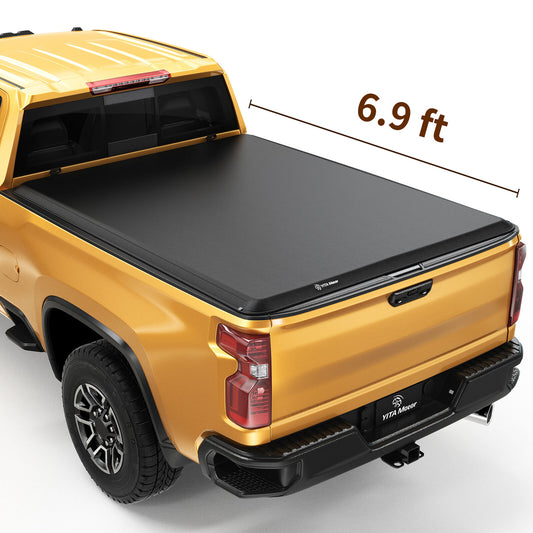 6.9Ft Bed Soft Roll up Tonneau Cover for 2020-2025 Chevy Silverado 2500 3500 HD