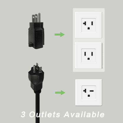 Nivel 1-2 EV Charger 16 Amperios 25 Pies Cable Cargador Eléctrico Portátil Para J1772 Evs Con Conector NEMA 6-20 Y Adaptador NEMA 5-15