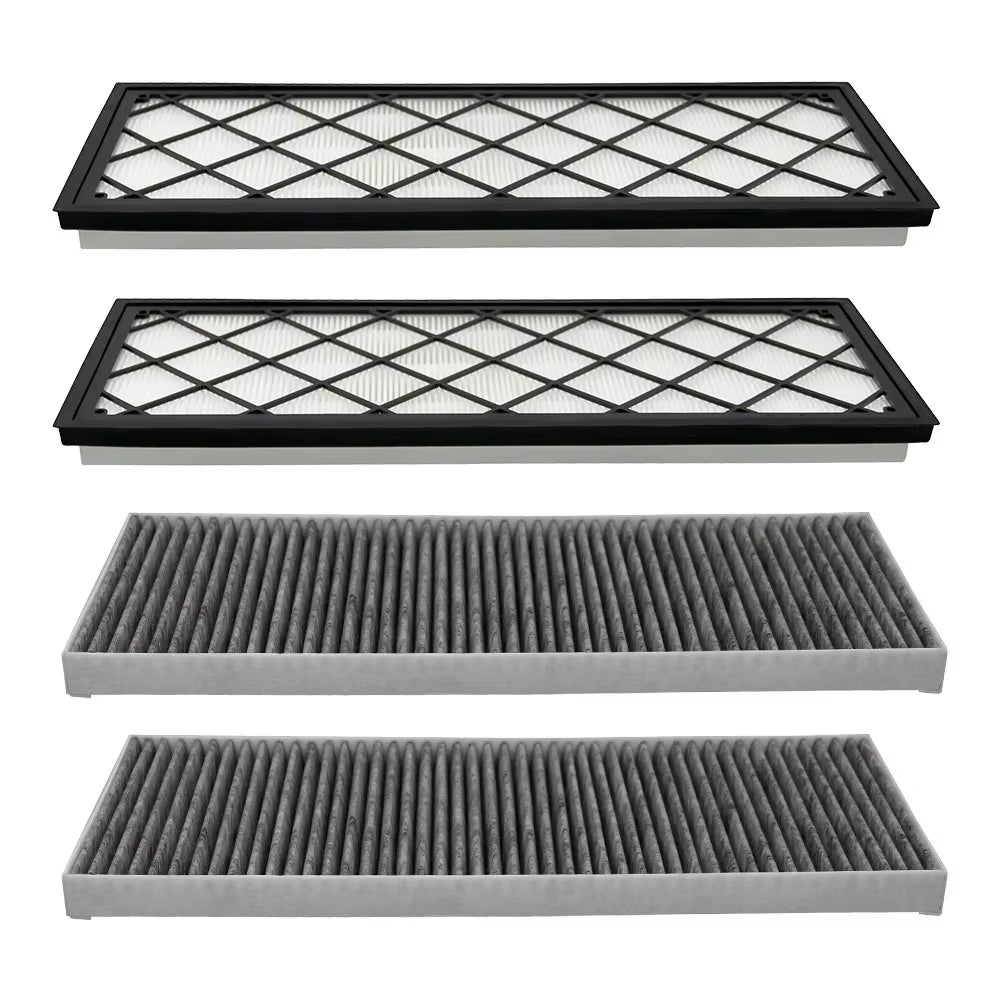 4PCS Cabin Air Filter HEPA for Tesla Model Y Juniper 2025 2024 Air Intake Filter Replacement with Activated Carbon Accessories
