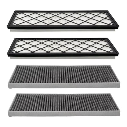 4PCS Cabin Air Filter HEPA for Tesla Model Y Juniper 2025 2024 Air Intake Filter Replacement with Activated Carbon Accessories