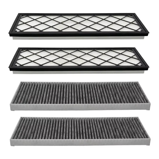 4PCS Cabin Air Filter HEPA for Tesla Model Y Juniper 2025 2024 Air Intake Filter Replacement with Activated Carbon Accessories