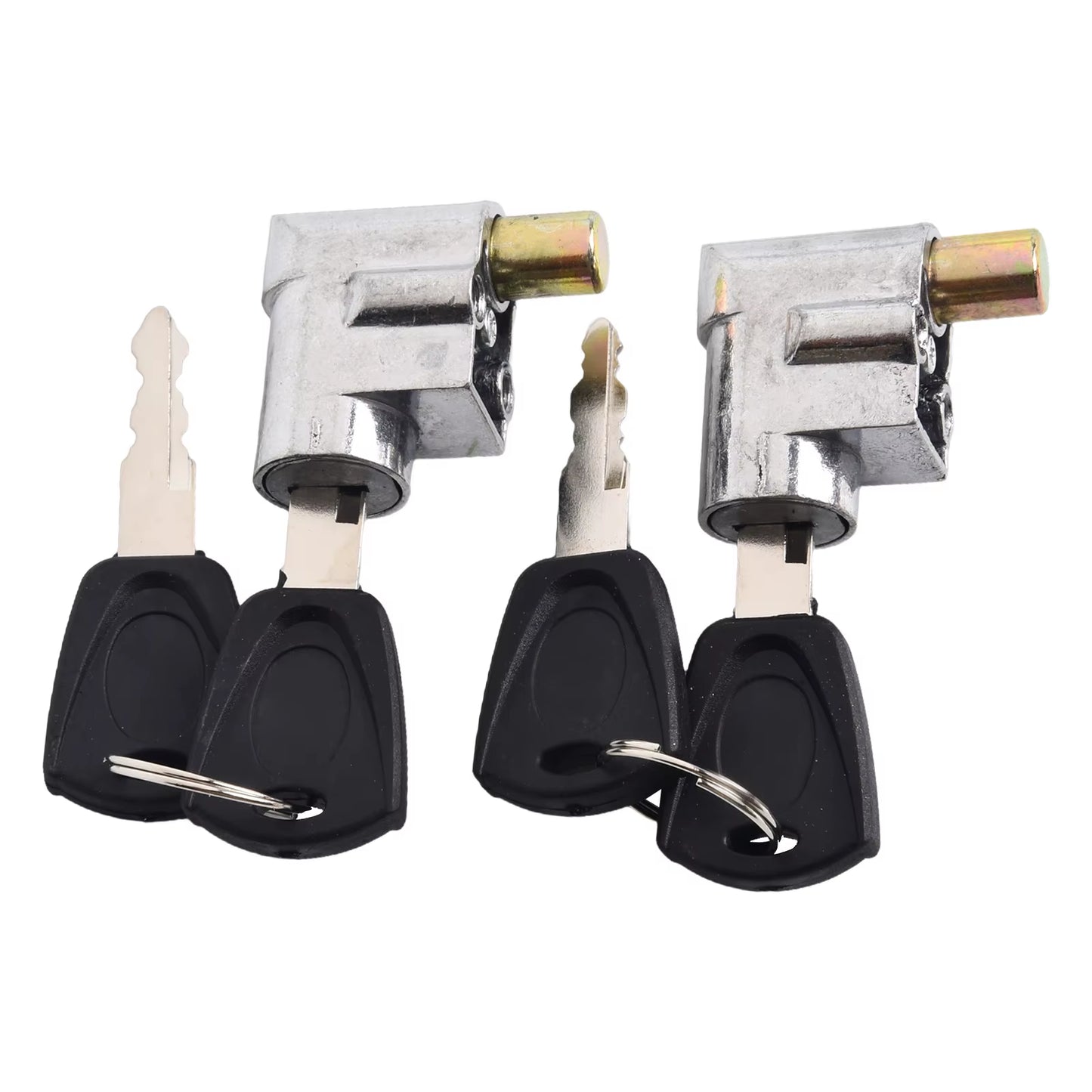 2Pcs Electric Vehicle Battery Lock Electric Bike E-Bike Battery Saddle Tube Lock Key Anti-Theft Lock Alluminum Bicycle Lock