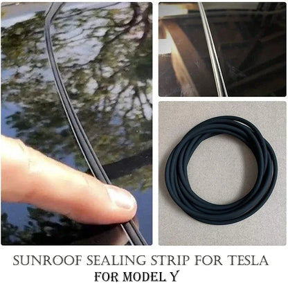 For Tesla 2017-2025 Model Y Juniper X S 3 Highland Door Seal Kit Soundproof Rubber Weather Strip Wind Noise Reduction Kit