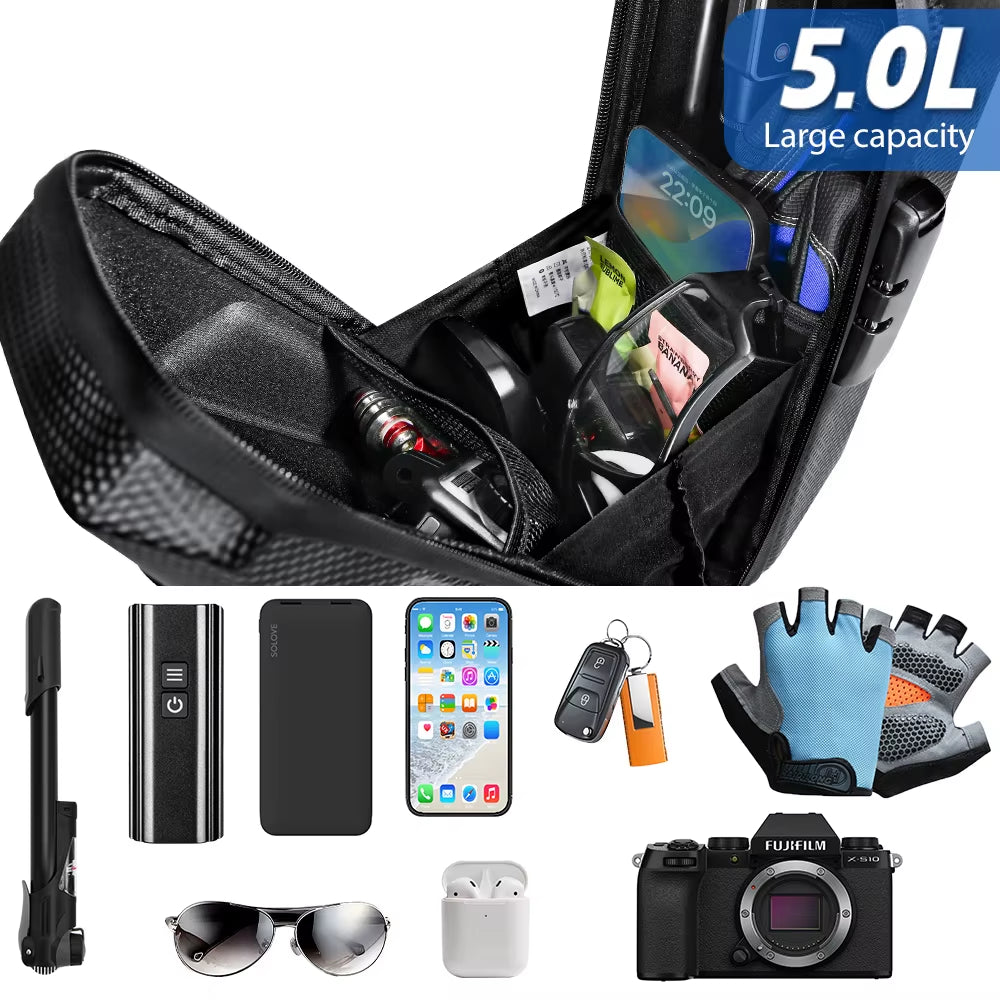 5L Electric Scooter Bag Accessories Electric Vehicle Bag with Password Lock Waterproof Xiaomi Scooter Front Bag Bike Bag