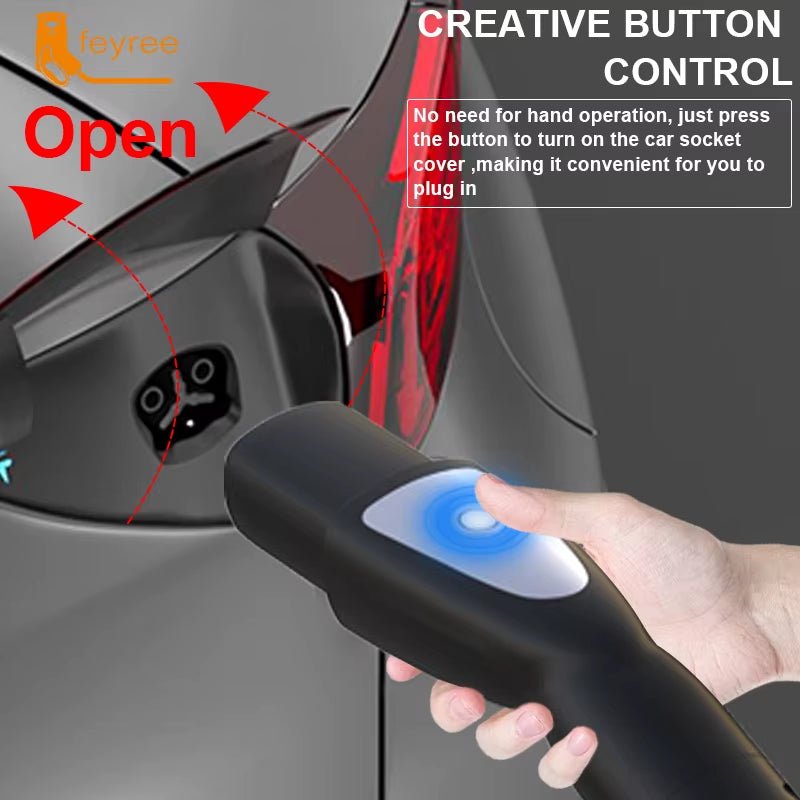EV Charger Portable 3.5Kw TS-NACS Charger Plug 1.8" LCD Screen with Set Delay Schedule Charging Station for Tesla Cars