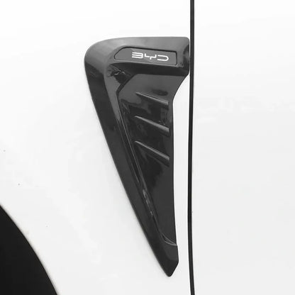 Car Shark 3D Gills Stickers Side Fender Vent Decoration Modification Hood Air Outlet Stickers for BYD Song Qin Han EV Tang DM