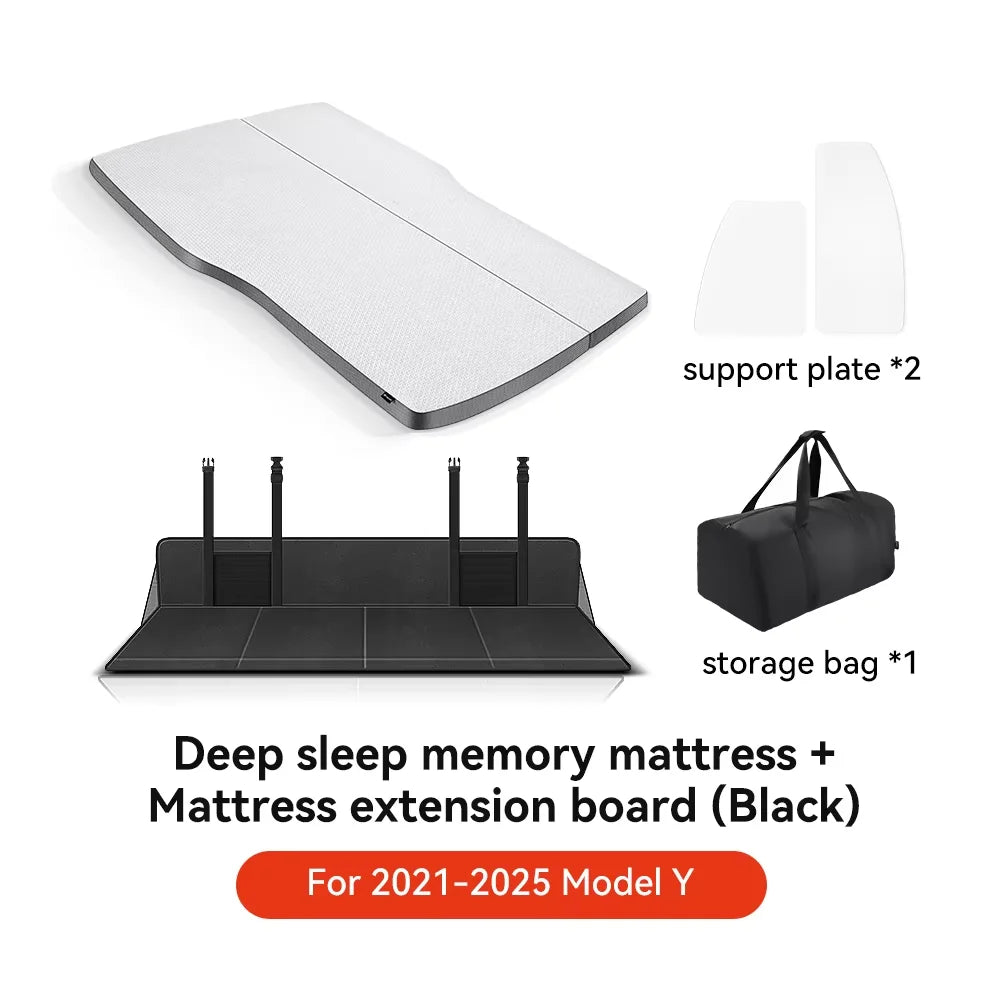 YZ for Tesla Model Y 2021-2025 Camping Mattress Memory Sponge Mattress Travel Bed Portable in Car Sleeping Outdoor Camping