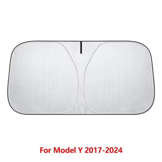 Novaacc Windshield Sunshade for Tesla Model 3 Highland Model Y 2016-2024 Sun Shield Heat UV Protection Visor Accessories
