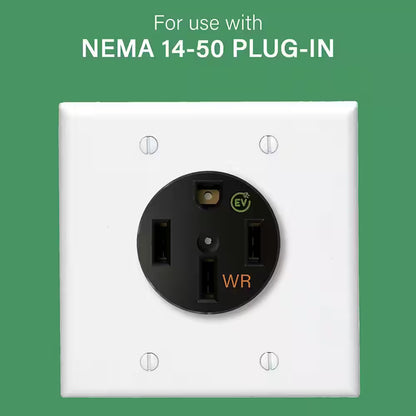 Pass and Seymour 50-Amp 4-Wire NEMA 14-50R Weather-Resistant Power Outlet for Rvs and EV Chargers