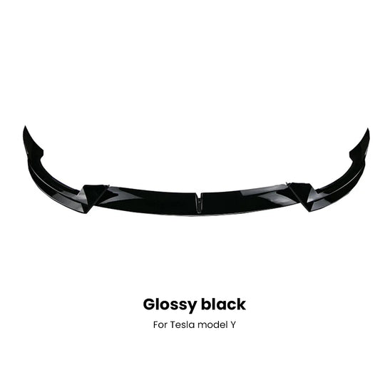 For Tesla Model 3 Y 2017-2023 Front Lip AD Body Kit Glossy Black Sport Bumper Spoiler Model 3 Model Y Auto Accessories