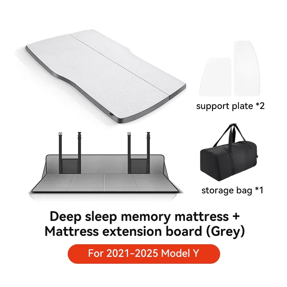 YZ for Tesla Model Y 2021-2025 Camping Mattress Memory Sponge Mattress Travel Bed Portable in Car Sleeping Outdoor Camping
