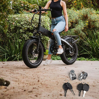 2Pcs Electric Vehicle Battery Lock Electric Bike E-Bike Battery Saddle Tube Lock Key Anti-Theft Lock Alluminum Bicycle Lock