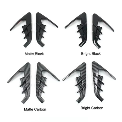 For Tesla Model 3 Highland 2024 Side Camera Protector Cover Leaf Board Tdhunder Model Y 2025 Decor Modified Exterior Accessories