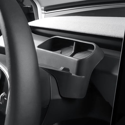 For New Tesla Model Y Juniper 2025 Model 3 Highland Steering Wheel Silicone Mobile Phone Holder Storage Box Sunglasses Stand
