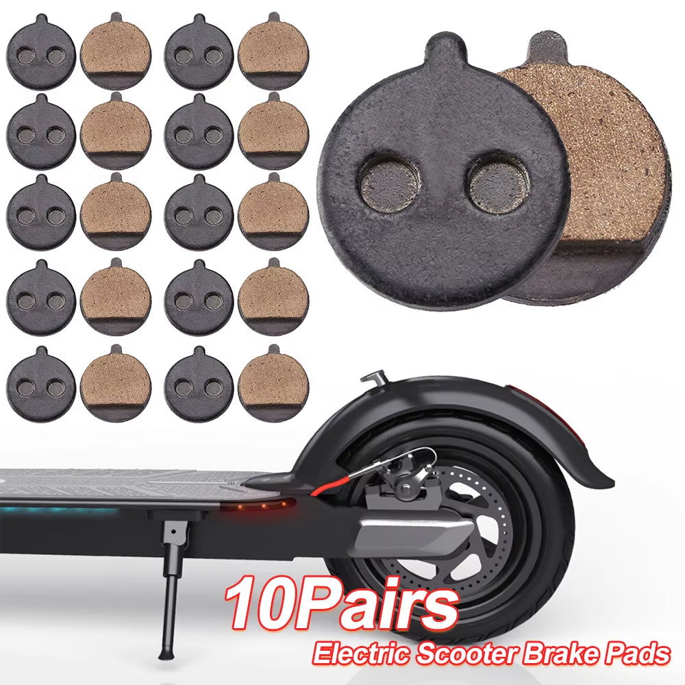 Folding Bike Disc Brake Pads 10 Pairs Electric Vehicle Brake Pads Electric Scooter Brake Pads for Kugoo Cycling Repair Accessory
