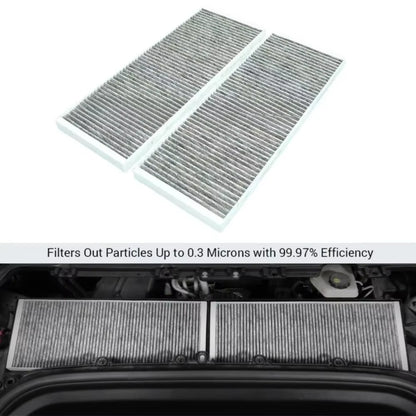 4PCS Cabin Air Filter HEPA for Tesla Model Y Juniper 2025 2024 Air Intake Filter Replacement with Activated Carbon Accessories